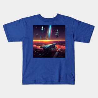 Interplanetary Spaceport Kids T-Shirt